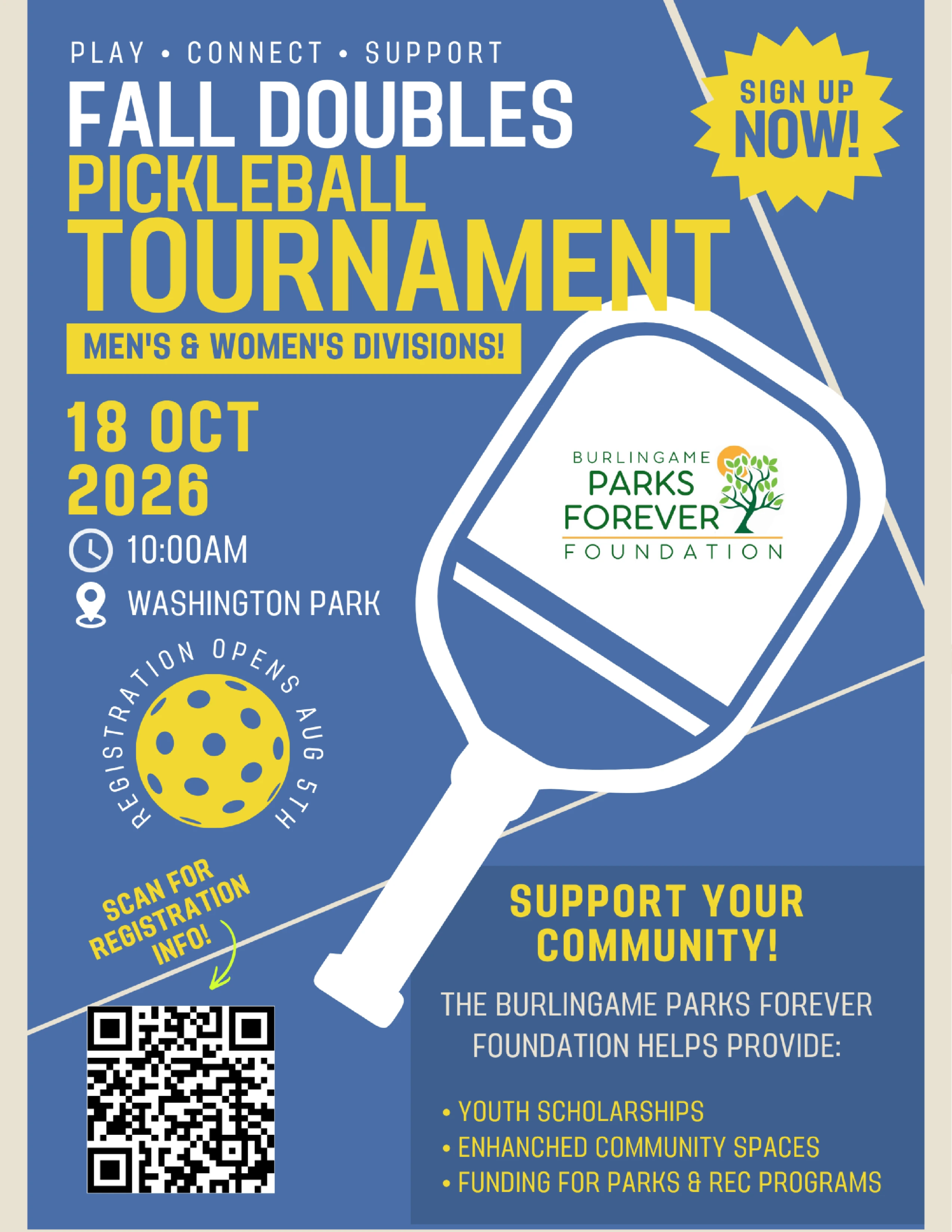 BPFF Pickleball Tournament Flyer 2026 - Final
